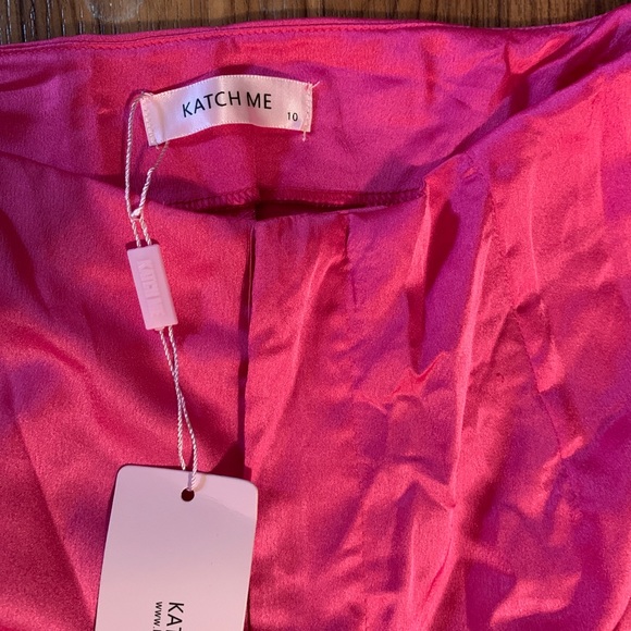 Katch Me Size 10 Pink Wide Leg Pajama Pants - Picture 3 of 8